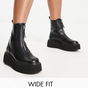 ASOS Chunky Zip Front Ankle Boot